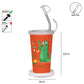 PddFalcon Steel Straw Glass 1pcs Aligator Green FP24014 CN7 - 450ml