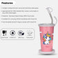 PddFalcon Steel Straw Glass 1pcs Unicron Pink FP24015 CN8 - 450ml