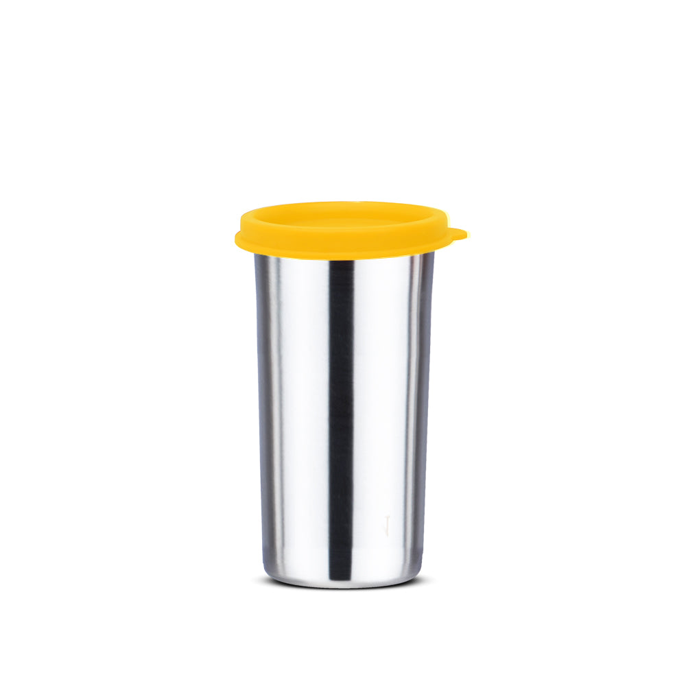 PddFalcon Steel Classic Tumbler / Glass 100% Leakproof 1pcs Yellow FP04045 - 450ml