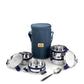 Pdd Falcon Steel Lunch Box Set of 4 Blue FP11009 - 1100ml