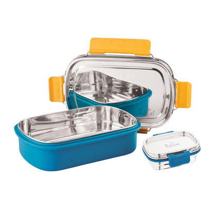 PddFalcon Stainless Steel Comet Mate Microwave-Safe Lunch Box 2in1 - 930ml