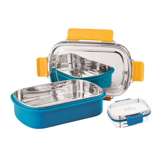 PddFalcon Stainless Steel Comet Mate Microwave-Safe Lunch Box 2in1 - 930ml