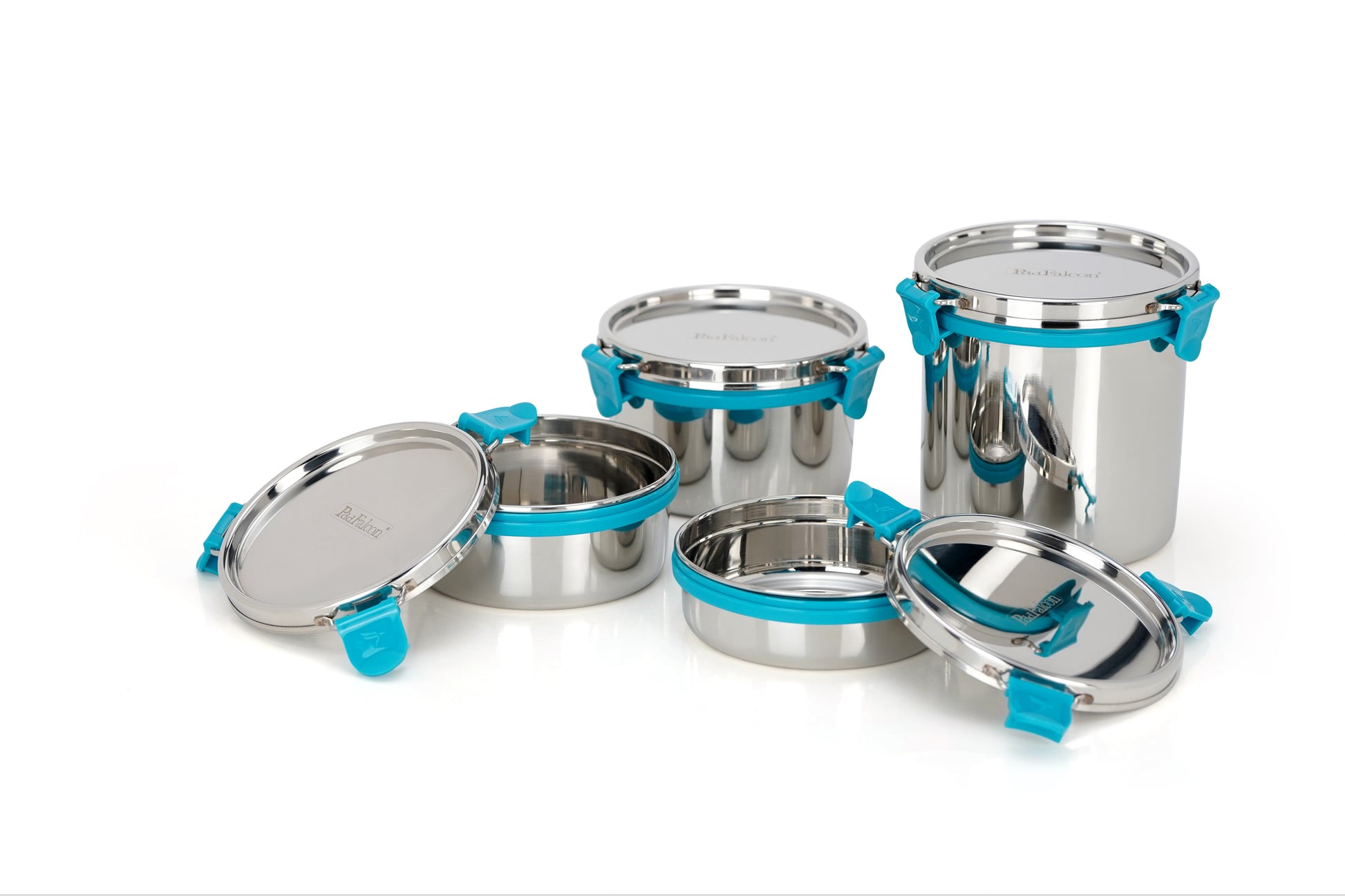 Econxt containers of all sizes comes with detachable clamps, a free clamp and silicon ring. It is fully leakproof, stackable, crack and rust proof, mirror polish and BPA free.