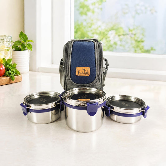 FP 11007 - EcoNxt Lunch Box Clover Set of 3 Blue - 1000ml