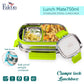 PddFalcon Stainless Steel Recta Lunch Mate 100% Leakproof Lunch Box Green - 930ml