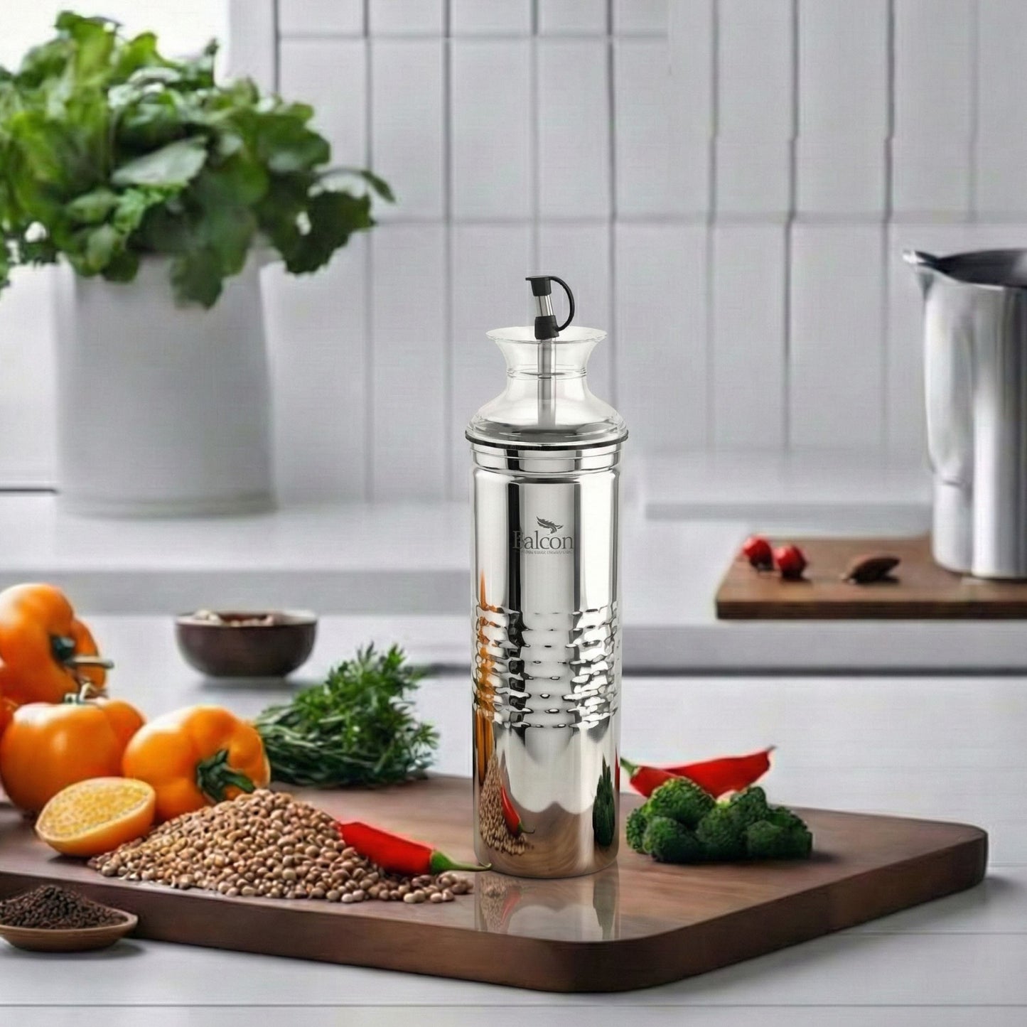 Omega Stainless Steel Oil Dispenser (750ml)