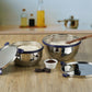 PddFalcon Stainless Steel Bowl 1800ml 100% leakproof to mix, serve or store