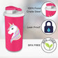 PddFalcon Stainless Steel Drinkware Unicorn Flip Flop Glass CN3 400ml - 100% food grade steel, leak proof and BPA free