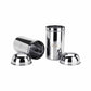 PddFalcon Stainless Steel Kitchen Storage Dome Canister Set Of 2 Tea Sugar
