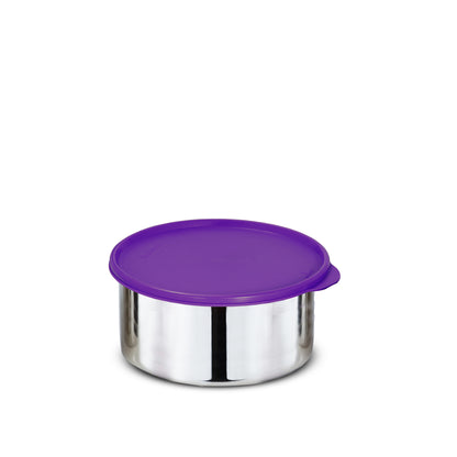 Stainless steel purple lunch box container - sturdy base, fully stainless steel, affordable and not east to break