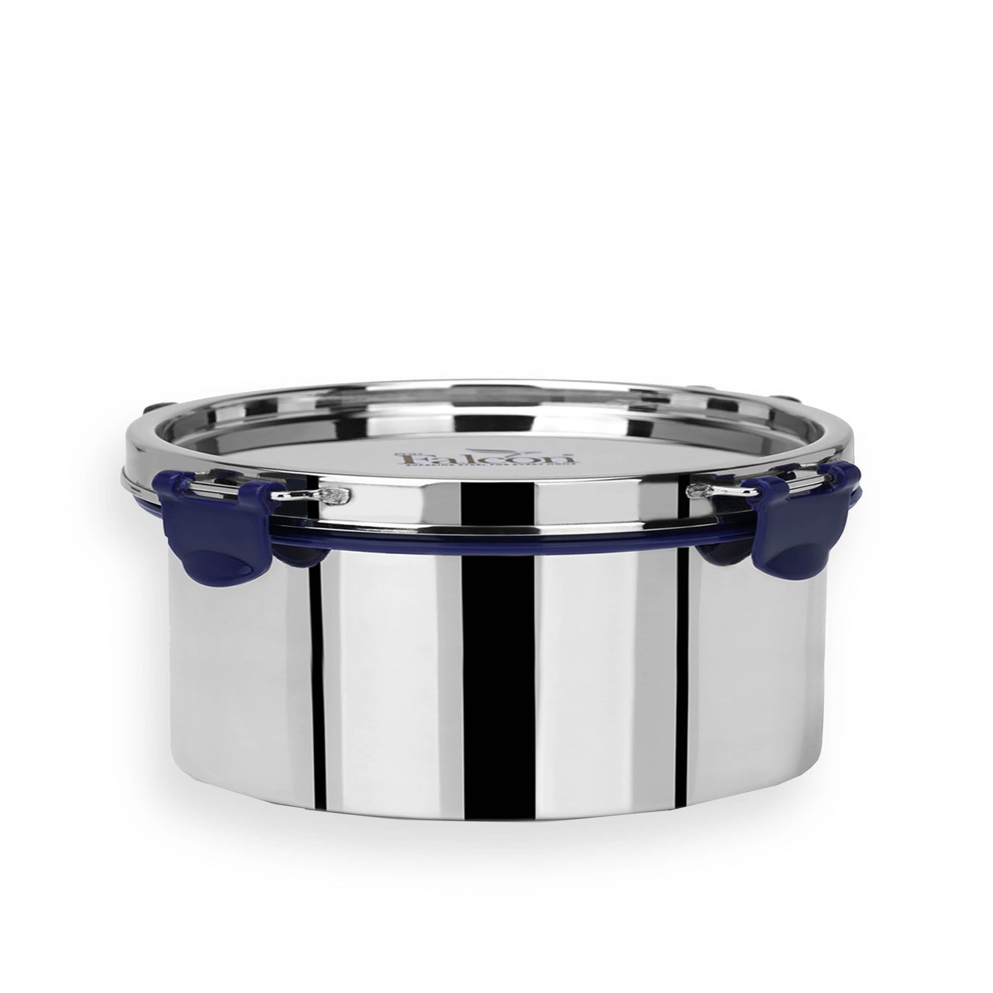 2600ml PddFalcon Stainless Steel Eco Nxt Lunch Box Container - 100% leakproof, stackable, crack and rust free, easy lock with silicon ring