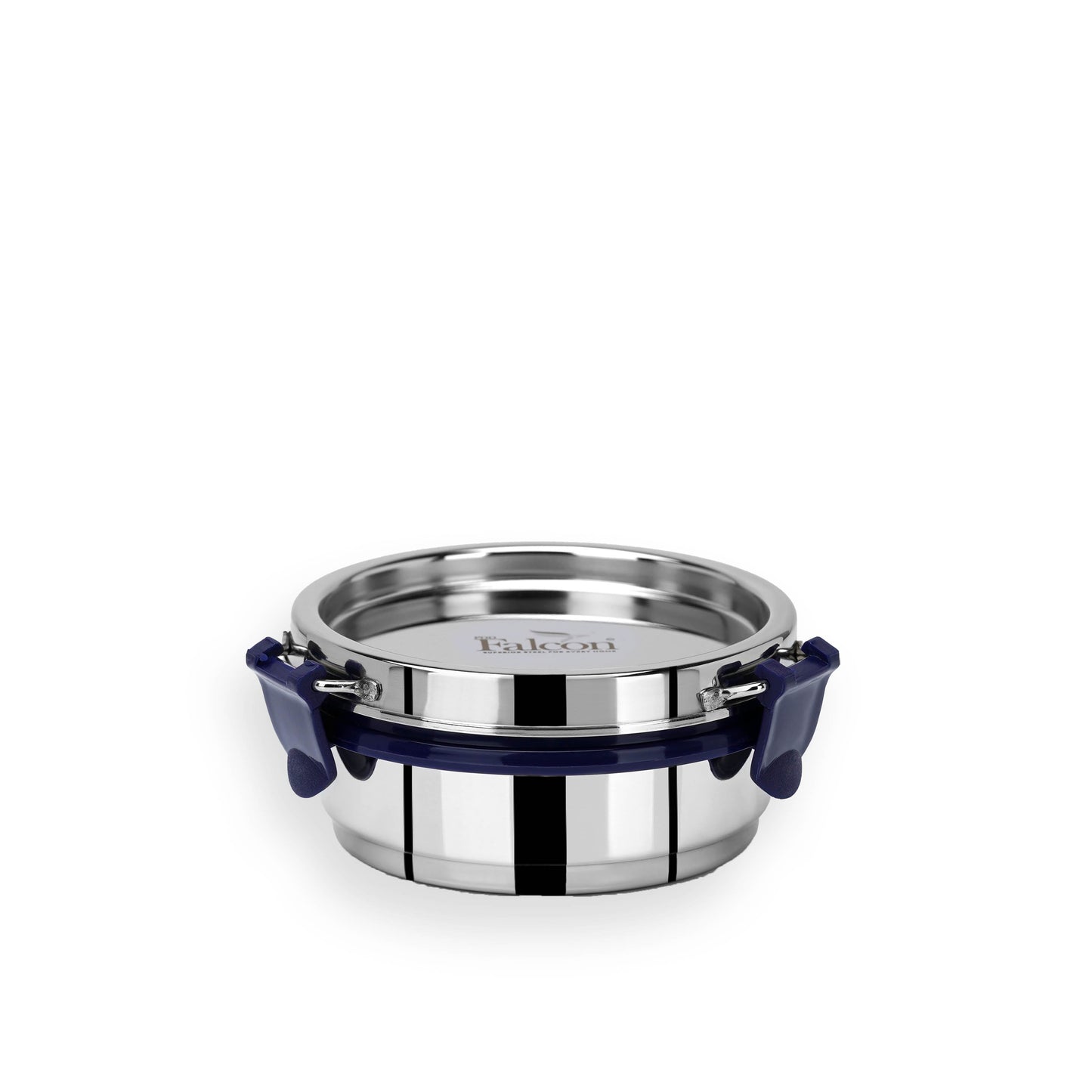 200ml PddFalcon Stainless Steel Eco Nxt Lunch Box Container - 100% leakproof, stackable, crack and rust free, easy lock with silicon ring