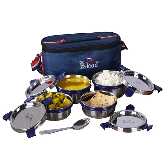 PddFalcon Stainless Steel Lunch Box EcoNxt Tulip Blue 1100ml