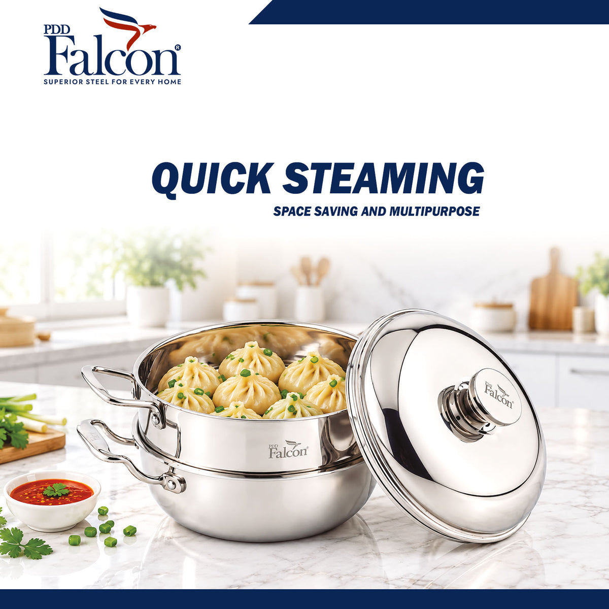 FP 21001 - Triply Kadai with Steamer - InstaSteam18