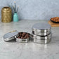 PddFalcon Stainless Steel Retro Square Container 3pcs Set - 2050ml