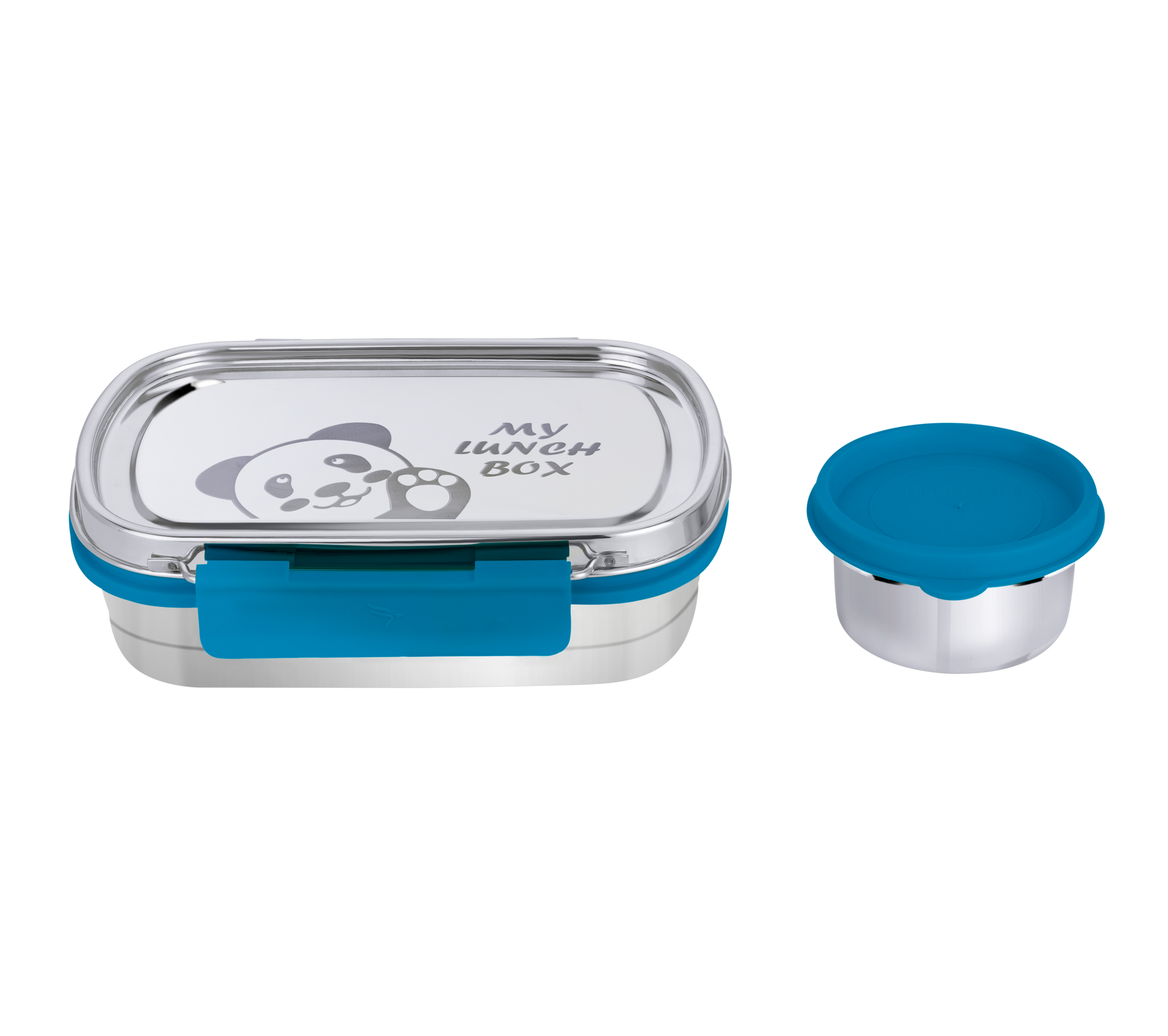 Stainless steel lunchbox for kids with additional small steel container perfect for school and outdoors - 100% leakproof, crack free, odor free, rust free, steel lid and easy lock.