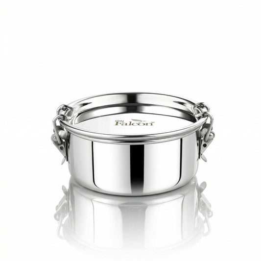 PDDFALCON Stainless Steel Uniclip Container ,100%Leakproof 400ml