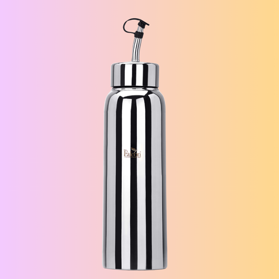 Stainless steel oil dispenser with mirror polish 