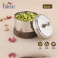 Dry Fruit Airtight Container 350ml- 2p With Wooden Tray