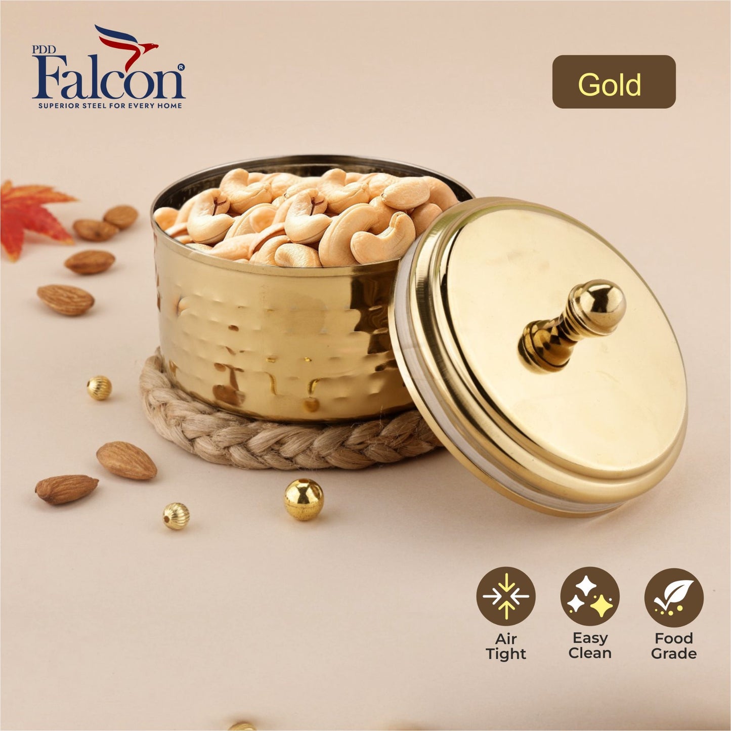 Dry Fruit Airtight Container 350ml- 2p With Acrylic Tray
