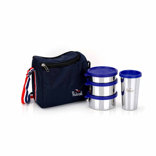 Pdd Falcon Steel Dura Lunch Box Quadro  - 1270ml