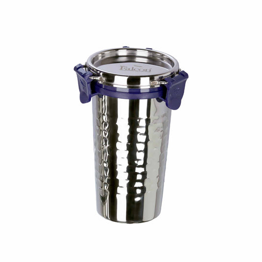 Pdd Falcon Steel Hammered Tumbler 1pcs Blue FP20005 - 370ml