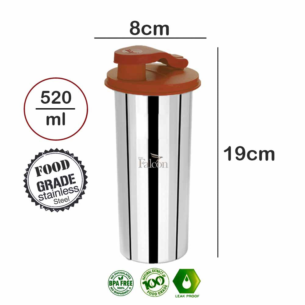 Pdd Falcon Steel Flip Flop Classic Tumbler 1pc Brown FP26002 - 520ml