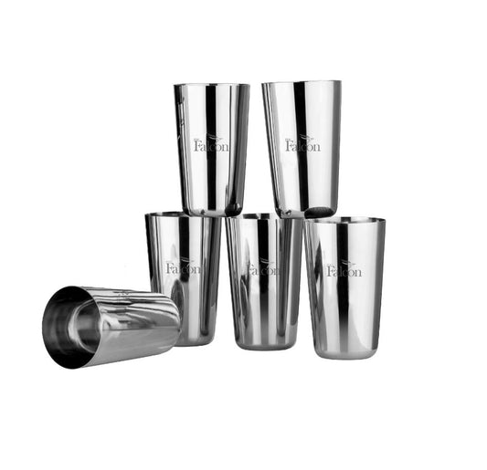 Pdd Falcon Steel Regular Glass Set of 6 - 300ml each