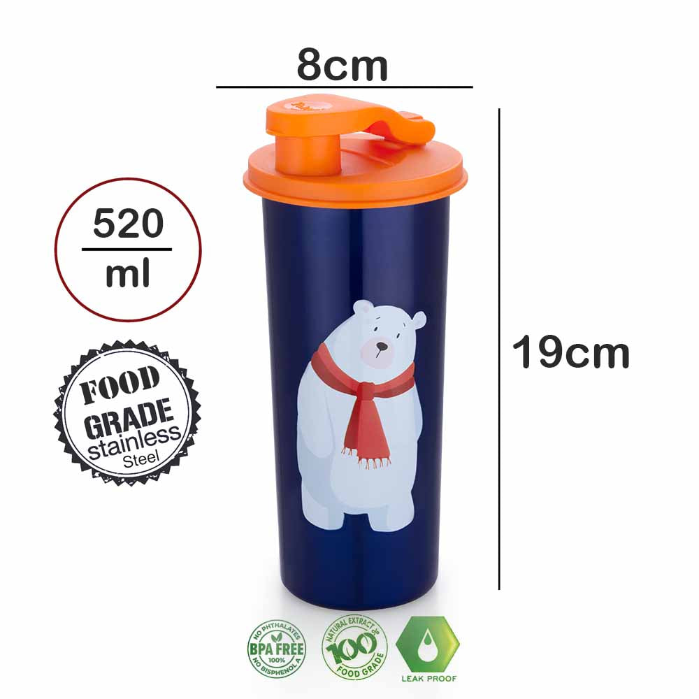 PddFalcon Stainless Steel Drinkware Cartoon Filp Flop Tumbler CN4 520ml