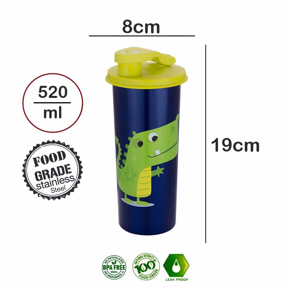 PddFalcon Stainless Steel Drinkware Cartoon Filp Flop Tumbler CN6 520ml