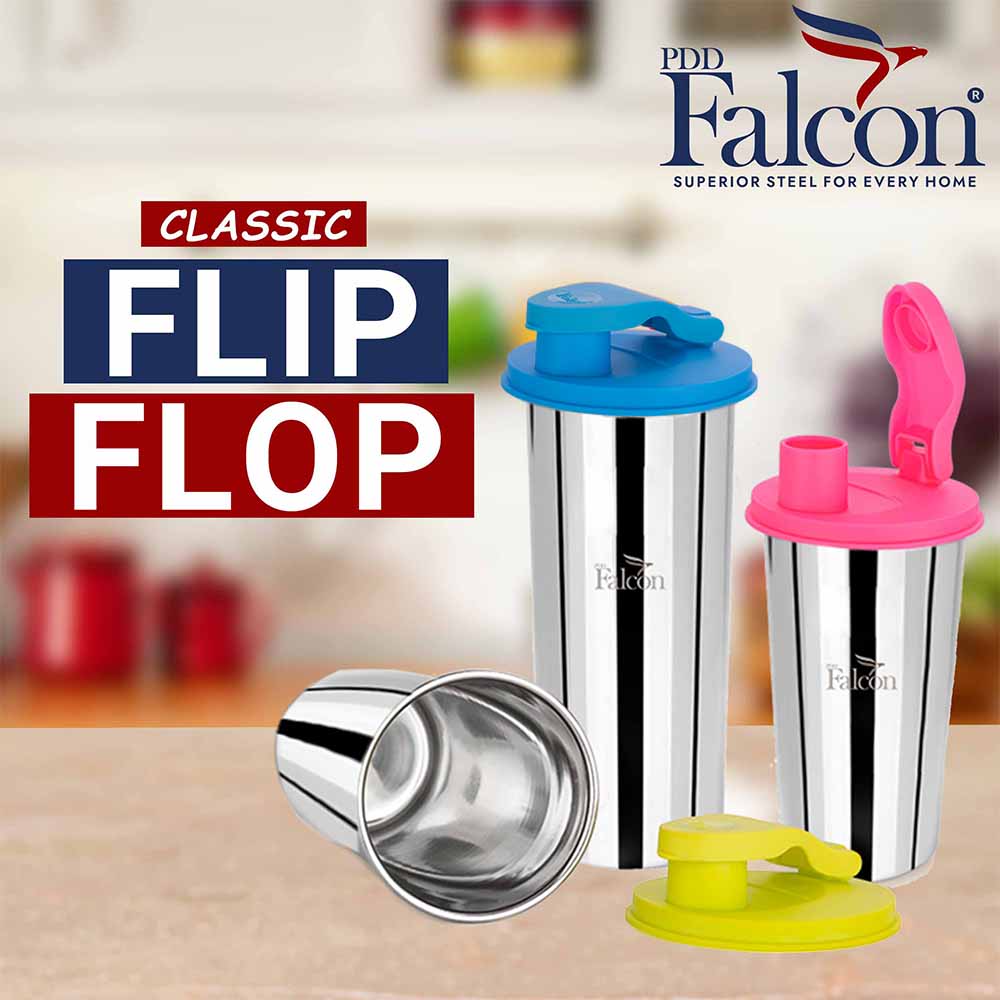 PddFalcon Stainless Steel Drinkware Classic Filp Flop