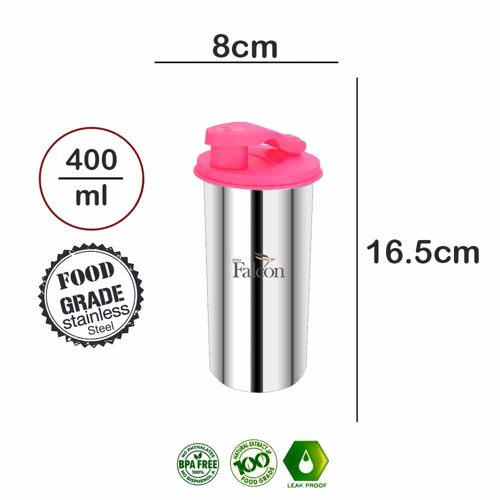 PddFalcon Stainless Steel Drinkware Classic Filp Flop 400ml Pink