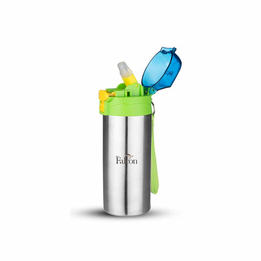 PddFalcon Stainless Steel Drinkware HipHop Sipper Bottle 500ml Blue