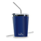 PddFalcon Stainless Steel Drinkware Poppy Cup With Accessoies 300ml Blue