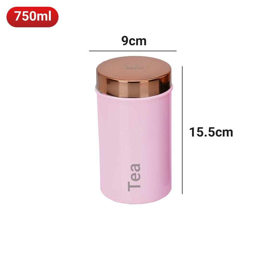PddFalcon Stainless Steel Kitchen Storage Ultima Canister 750ml Pink