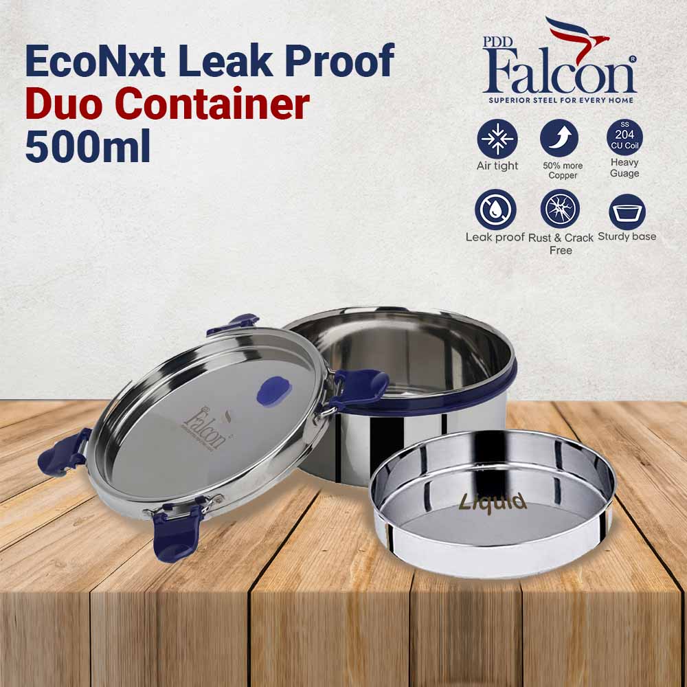 PddFalcon_Stainless_Steel_Lunch_Box_EcoNxt_Duo_Container_500ml_Blue
