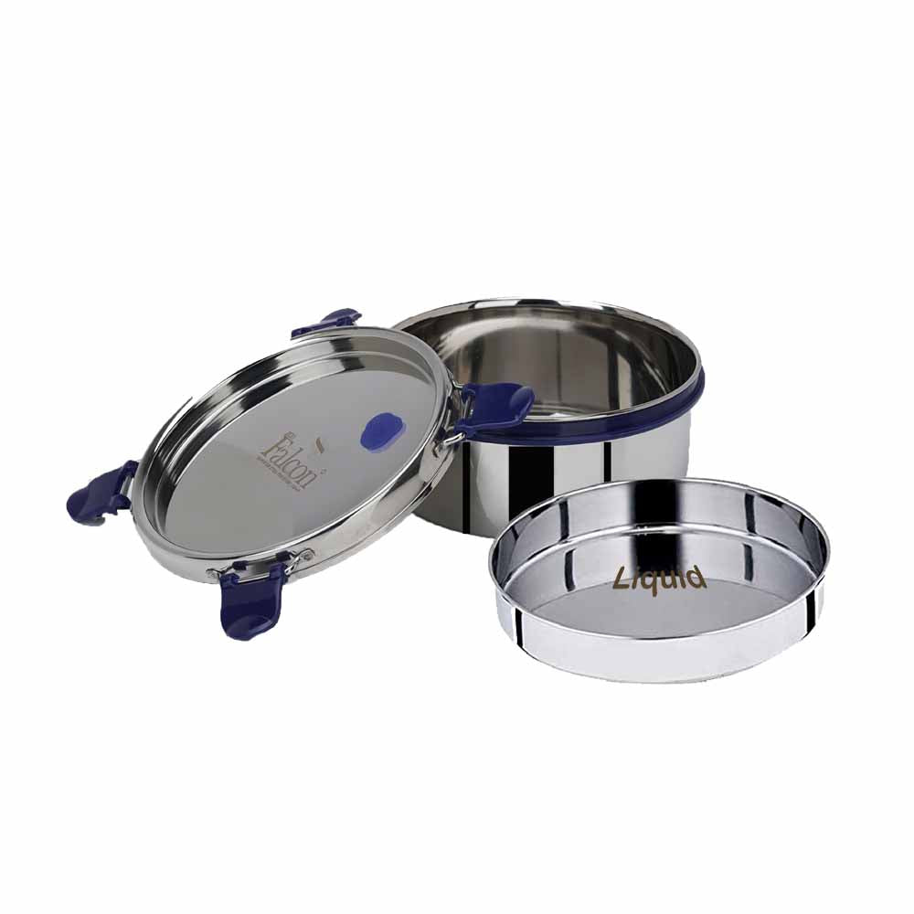 PddFalcon Stainless Steel Lunch Box EcoNxt Duo Container Blue