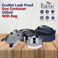 PddFalcon Stainless Steel Lunch Box EcoNxt Duo Container Withbag 500ml Blue